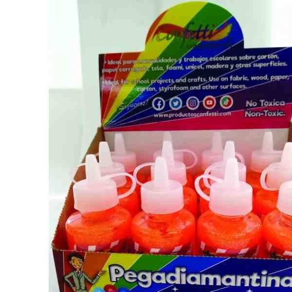 PEGAMENTO CDIAM. 60ML. CONFETTI NARANJA E12 C288